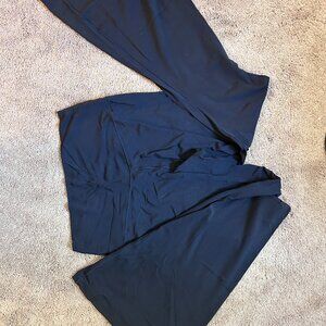 Aerie Crossover Flare Leggings in Black